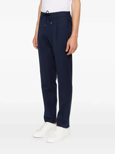 Berwich Spiaggia Drawstring Trousers In Blue