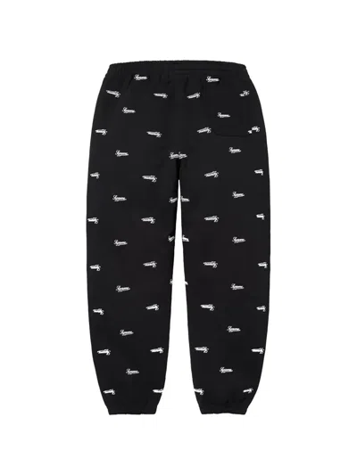 Supreme Repeat Script Track Pants In Black
