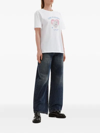B+ab Graphic Print T-shirt In Neutral