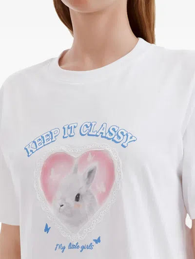 B+ab Graphic Print T-shirt In Neutral