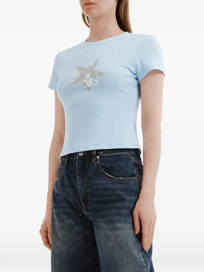 B+ab Star-graphic T-shirt In Blue