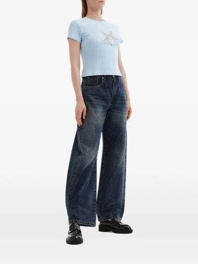 B+ab Star-graphic T-shirt In Blue