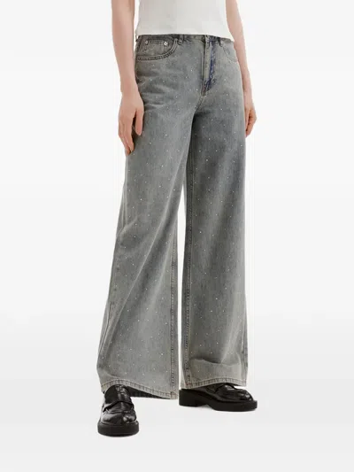 B+ab Embellished Jeans In Blue