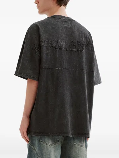 Musium Div. Patchwork-pocket T-shirt In Black