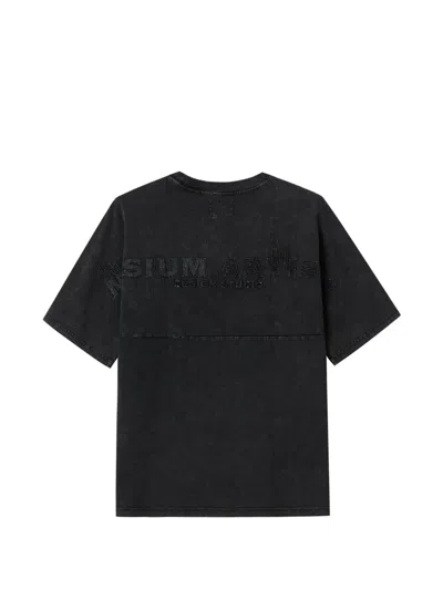 Musium Div. Patchwork-pocket T-shirt In Black