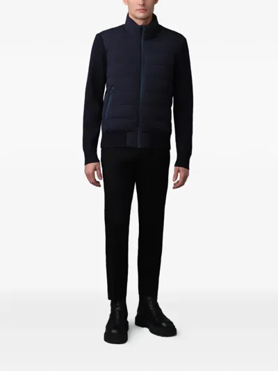 Mackage Haney-cityz Quilted Long-sleeve Jacket In Blue