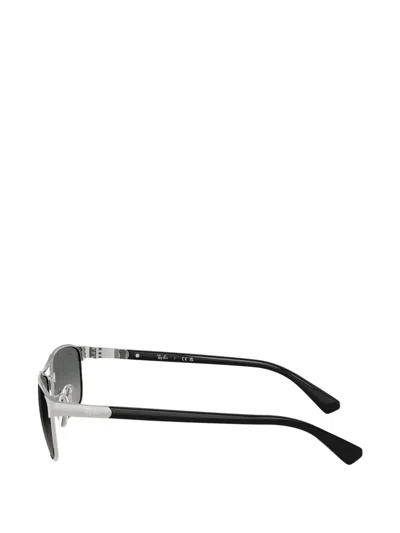 Ray Ban Rectangle-frame Sunglasses In Silver