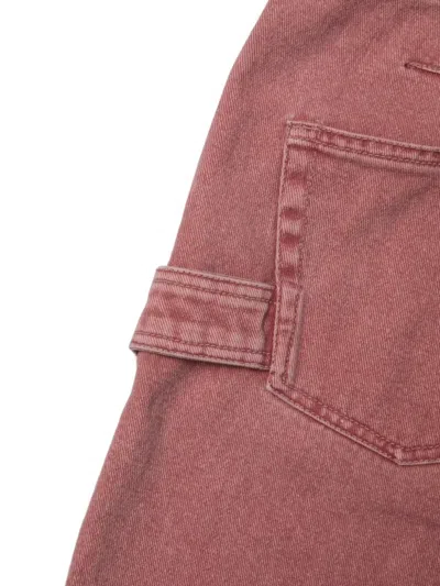 Coor Belt-loop Buttoned Shorts In Pink