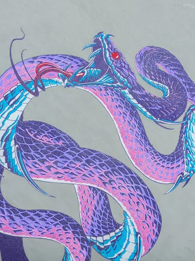 D-r-g-n Pit Viper T-shirt In Gray