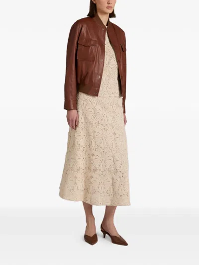 Glanshirt Macramé Lace Top In Neutral