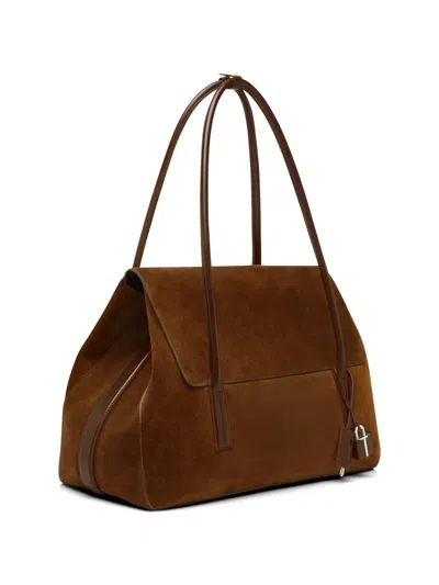 Tom Ford Large Eclipse Tote Bag In Brown