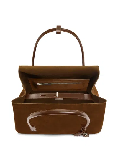 Tom Ford Large Eclipse Tote Bag In Brown