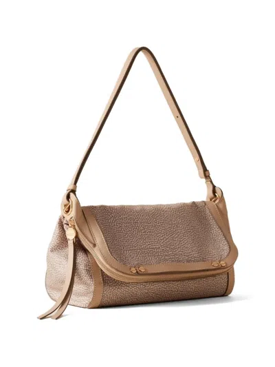 Borbonese Small Frame Shoulder Bag In Neutral