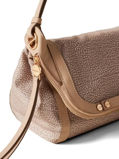 Borbonese Small Frame Shoulder Bag In Neutral