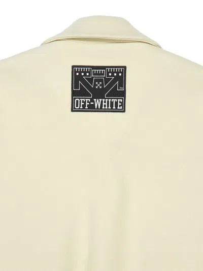 Off-white Buttoned Shirt Jacket In Brown