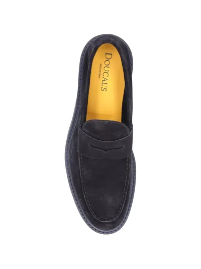 Doucal's Suede Loafers In Blue