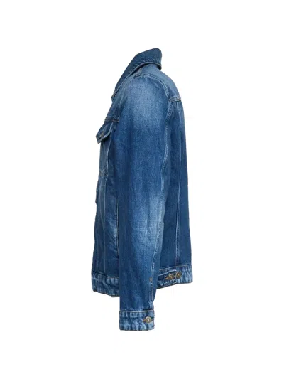 Dondup Button Flap-pockets Denim Jacket In Blue