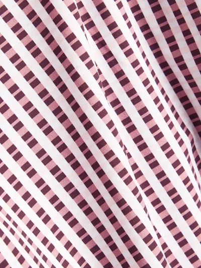 Nuno Check-pattern Swimsuit In Purple