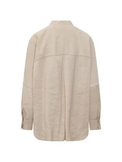 Le Sully Studio Long-sleeve Blouse In Neutral
