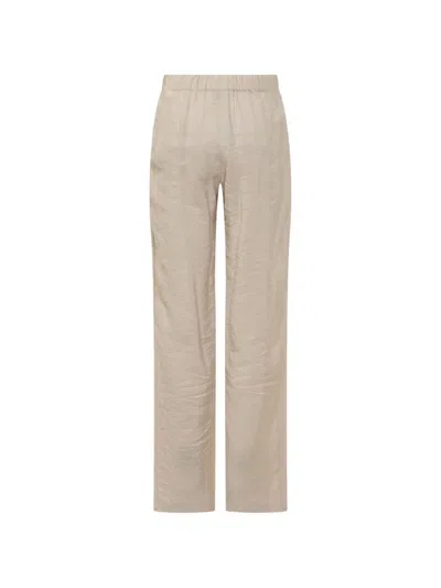 Le Sully Studio Pleated Trousers In Neutral