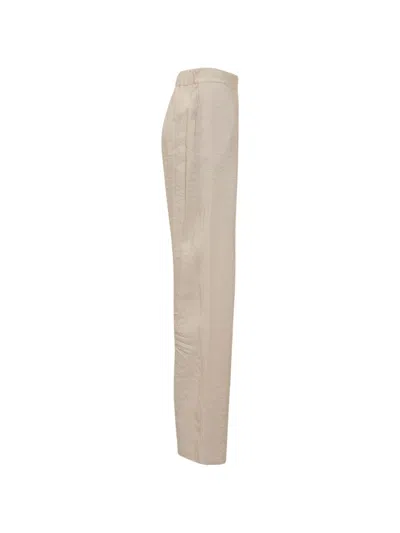 Le Sully Studio Pleated Trousers In Neutral