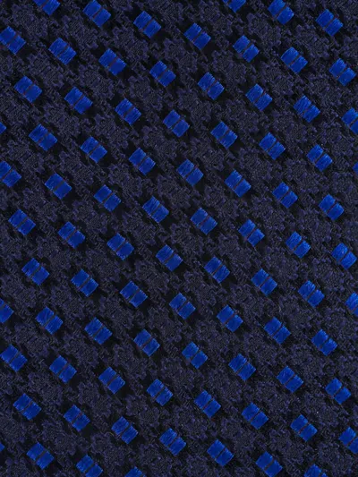Zegna Patterned Tie In Blue