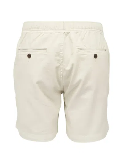 Peter Millar Button Drawstring Shorts In Neutral