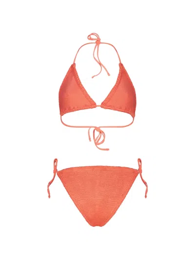 Paramidonna Ema Textured Bikini In Orange