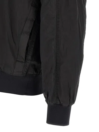 Stone Island Bomber Nylon Metal Watro Puffer Jackets Black In Black