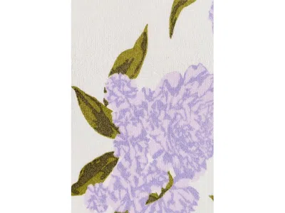 Cece Short Sleeve Hydrangea Sweater In Multi