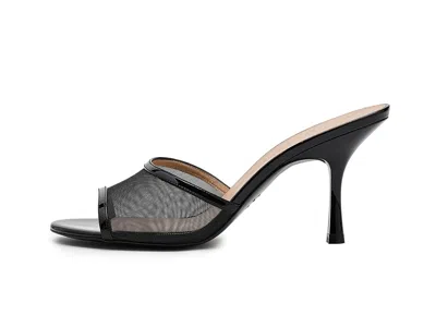 Stuart Weitzman Bareitall Slides 85 In Black