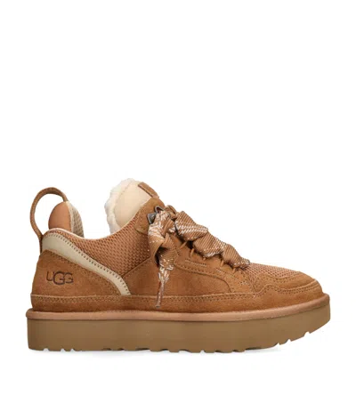Ugg Stylish Boot-style Sneakers With Plush Lining In Animal Print