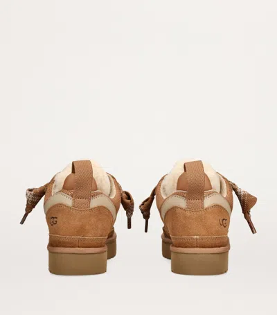 Ugg Stylish Boot-style Sneakers With Plush Lining In Animal Print