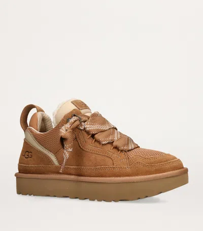 Ugg Stylish Boot-style Sneakers With Plush Lining In Animal Print