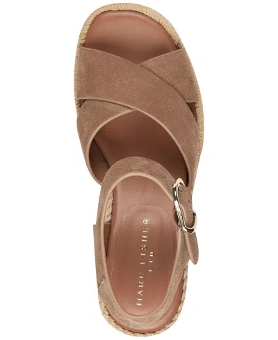 Marc Fisher Ltd Pasion Espadrille Ankle Strap Platform Wedge Sandal In Neutral