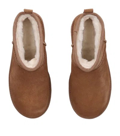 Ugg Suede Classic Ultra Mini Platform Boots In Brown