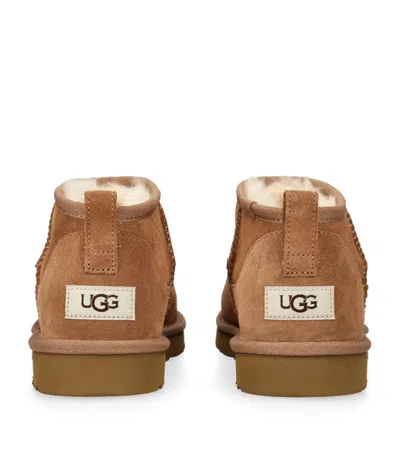 Ugg Biscuit Suede Classic Ultra Mini Ankle Boots In Multi