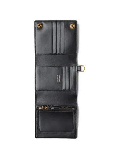 Versace Medallion Strap Wallet In Black