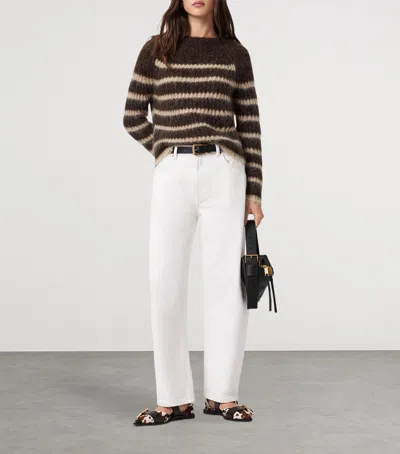 Allsaints Wool-blend Stripe Riga Sweater In Multi