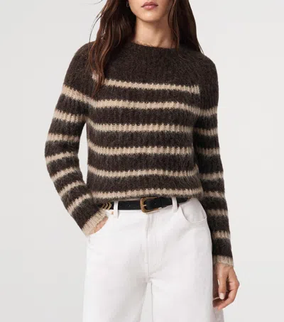 Allsaints Wool-blend Stripe Riga Sweater In Multi