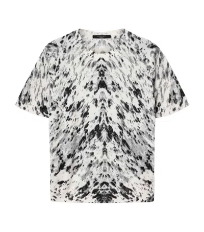 Allsaints Womens Canter Ecru Wh Anouk Slim Wool-knit T-shirt In Multi