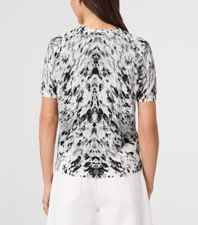 Allsaints Womens Canter Ecru Wh Anouk Slim Wool-knit T-shirt In Multi