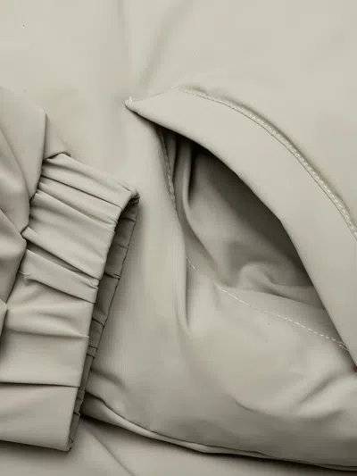 Essentials Zip Puffer Jacket In Neutral