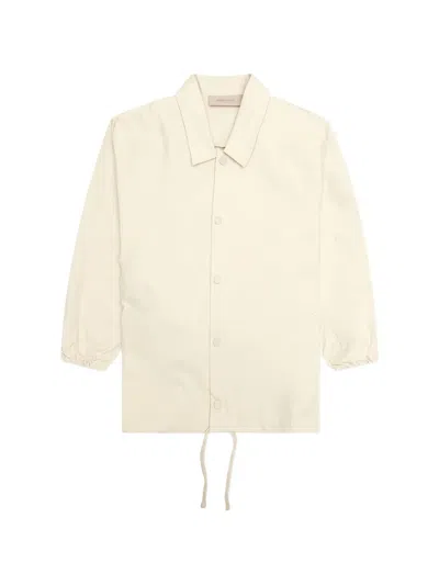 Essentials Button Coach Jacket In Neutral