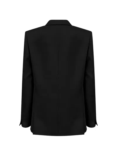 Amen Double-breasted Blazer In Black
