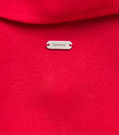 Barbour Wool-blend Amanda Overshirt In Red