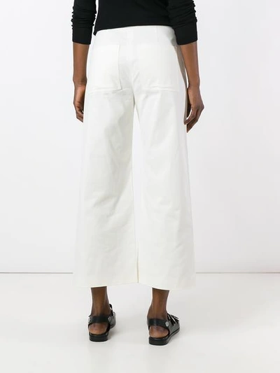Shop Alexander Wang T Cropped Trousers In White
