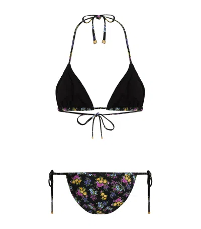 Dolce & Gabbana Adjustable Triangle Bikini Set With Thong Bottoms