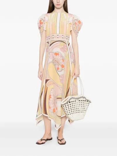 La Doublej Cherie Scarf Maxi Dress In Multi