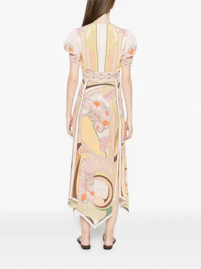 La Doublej Cherie Scarf Maxi Dress In Multi